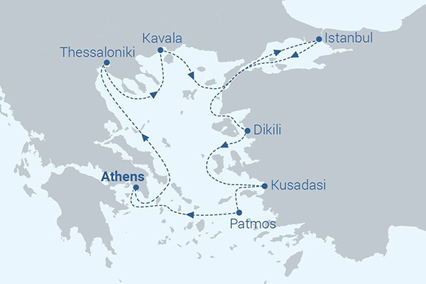 mediterranean cruise 2024 map