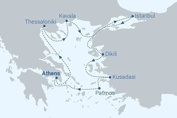 Christian Cruise - Steps of Paul map